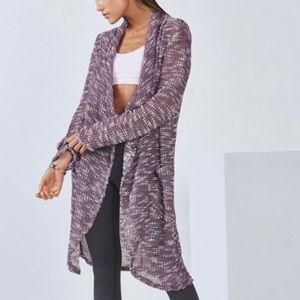 Fabletics | Purple “Moscow” Waterfall Cardigan